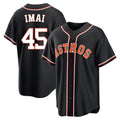 H.Astros #45 Tatsuya Imai Player Black Fashion Out Home Game Hdoa Stitched Jerseys