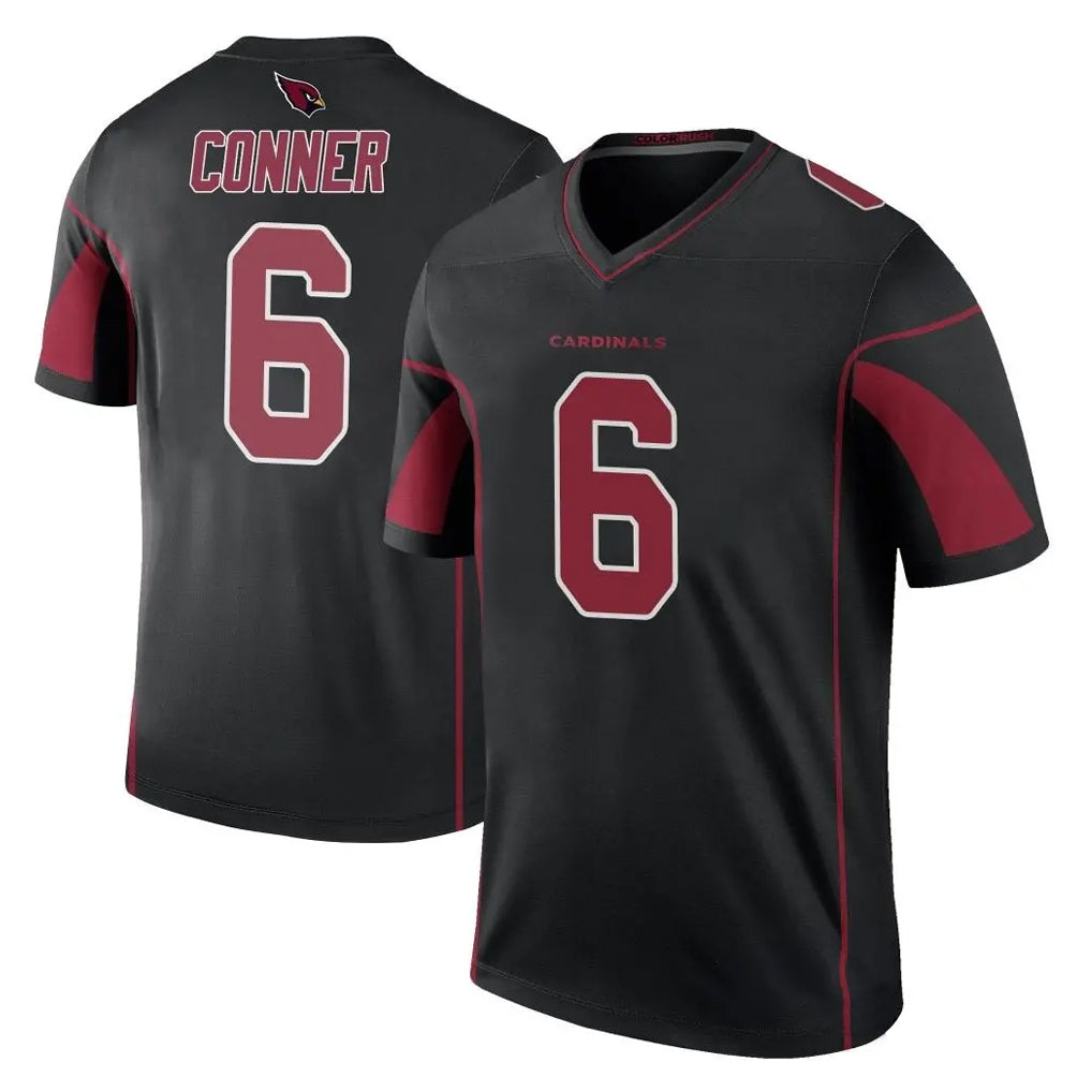 A.Cardinals #6 James Conner Player Black Color Rush Vapor Limited Untouchable Hdoa Stitched Jerseys