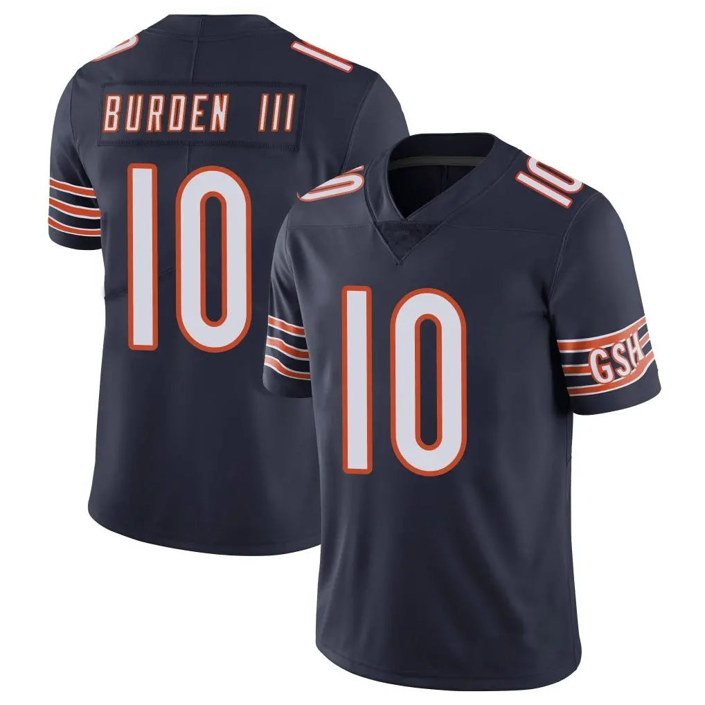 C.Bears #10 Luther Burden III Player Navy Vapor Untouchable Limited Home Game Hdoa Stitched Jerseys