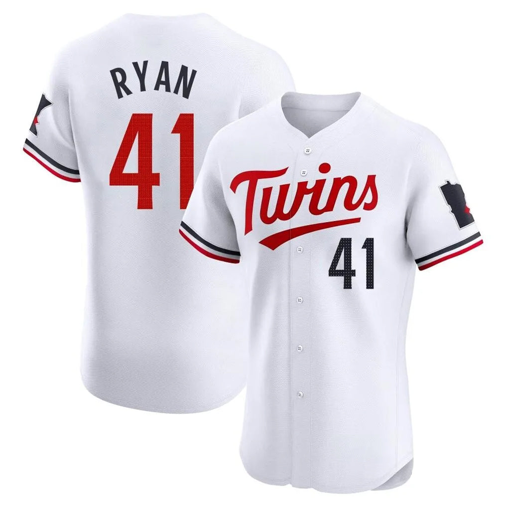 M.Twins #41 Joe Ryan Player White Home Limited Elite Hdoa Stitched Jerseys