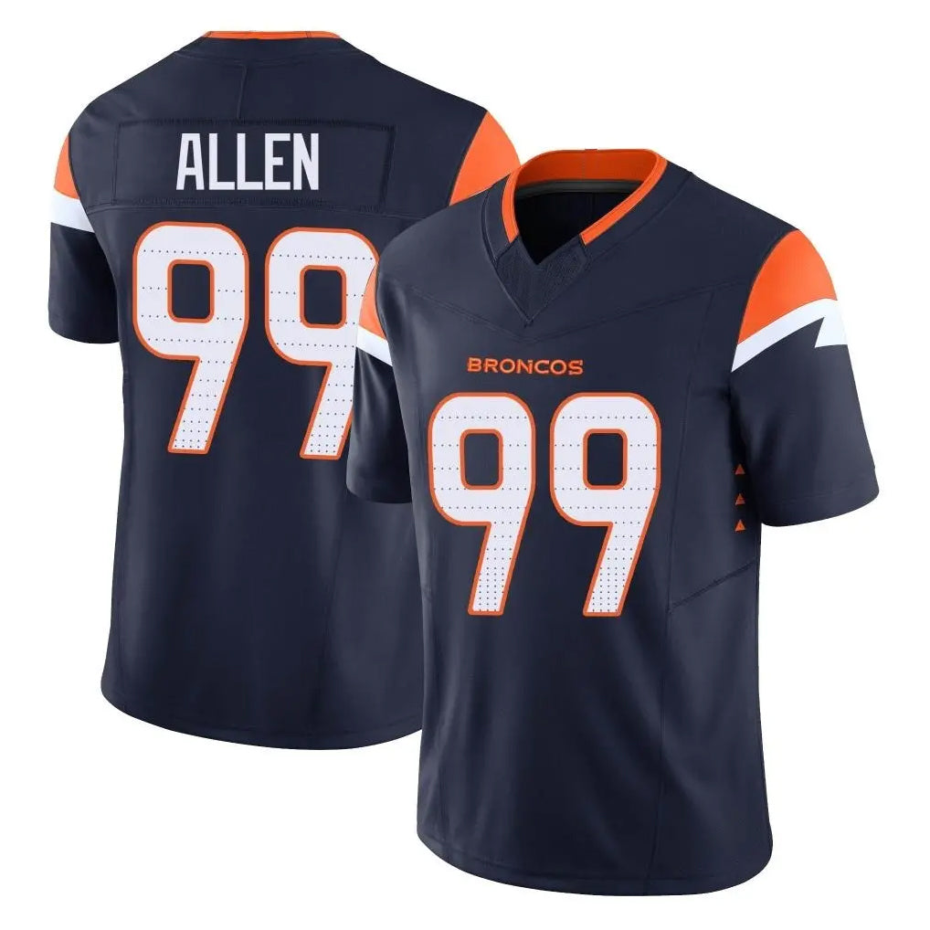 D.Broncos #99 Zach Allen Player Navy Limited Vapor F.U.S.E. Home Game Hdoa Stitched Jerseys