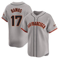 SF.Giants #17 Heliot Ramos Player Gray Home Limited Hdoa Stitched Jerseys