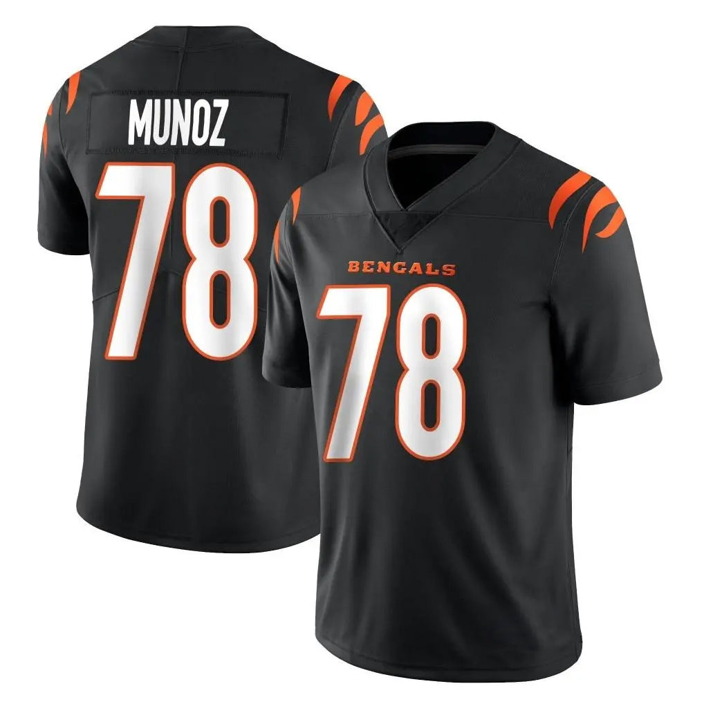 C.Bengals #78 Anthony Munoz Player Black Vapor Untouchable Limited Home Game Hdoa Stitched Jerseys