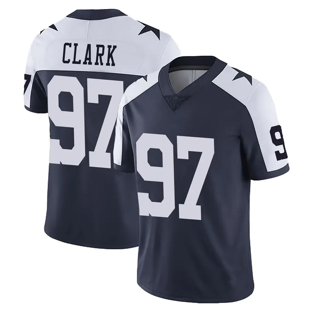 D.Cowboys #97 Kenny Clark Player Navy-White Limited Alternate Vapor Untouchable Home Game Hdoa Stitched Jerseys