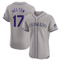C.Rockies #17 Todd Helton Player Gray Limited Elite Home Hdoa Stitched Jerseys
