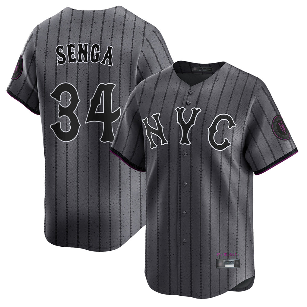 NY.Mets #34 Kodai Senga Player Gray City Connect Limited Hdoa Stitched Jerseys