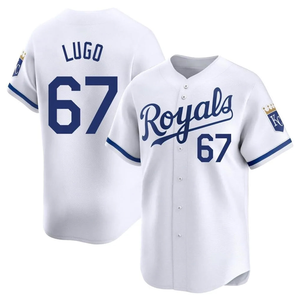 KC.Royals #67 Seth Lugo Player White Alt Limited Home Hdoa Stitched Jerseys