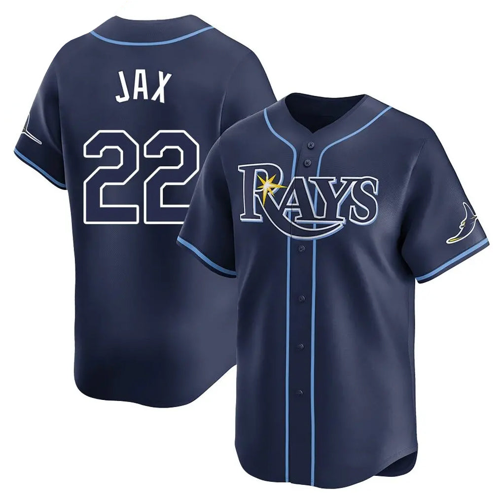 T.Bay Rays #22 Griffin Jax Player Navy Home Limited Hdoa Stitched Jerseys