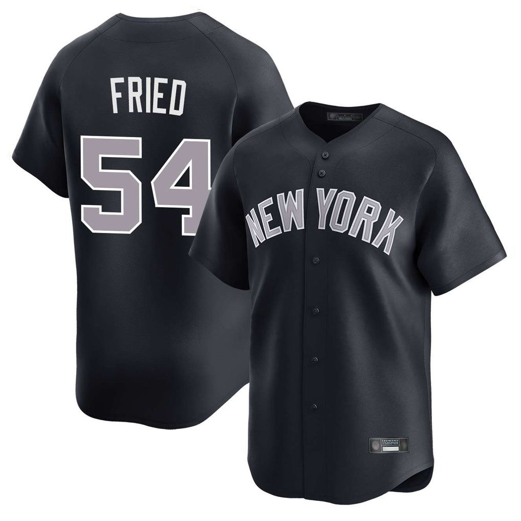 NY.Yankees #54 Max Fried Player Navy Limited Home Hdoa Stitched Jerseys