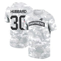 C.Panthers #30 Chuba Hubbard Player Arctic Camo Salute to Service T-Shirt Hoodies Hdoa Stitched Jerseys
