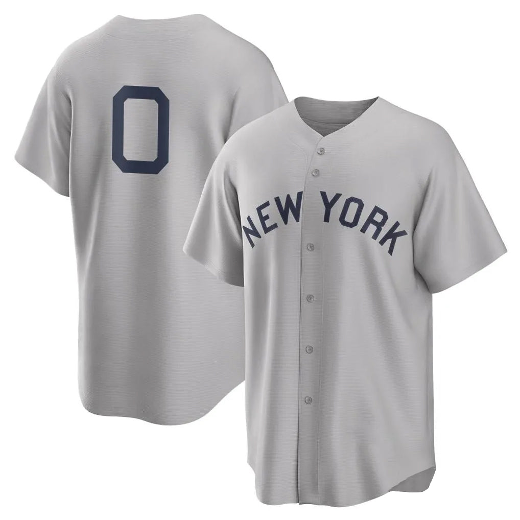 NY.Yankees #0 Marcus Stroman Player Gray Field of Dreams Game Hdoa Stitched Jerseys