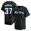 M.Marlins #37 Anthony Bender Player Black  Home Limited Hdoa Stitched Jerseys
