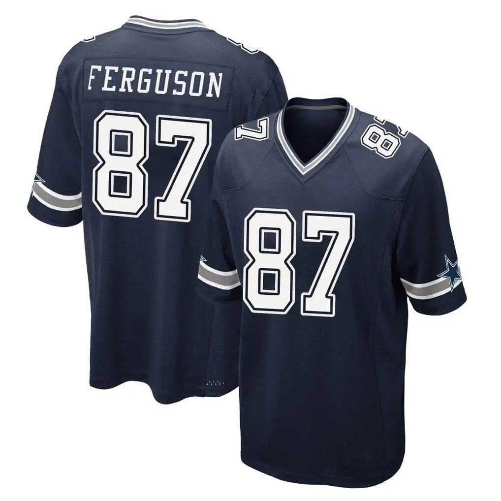 D.Cowboys #87 Jake Ferguson Player Navy Home Game Hdoa Stitched Jerseys