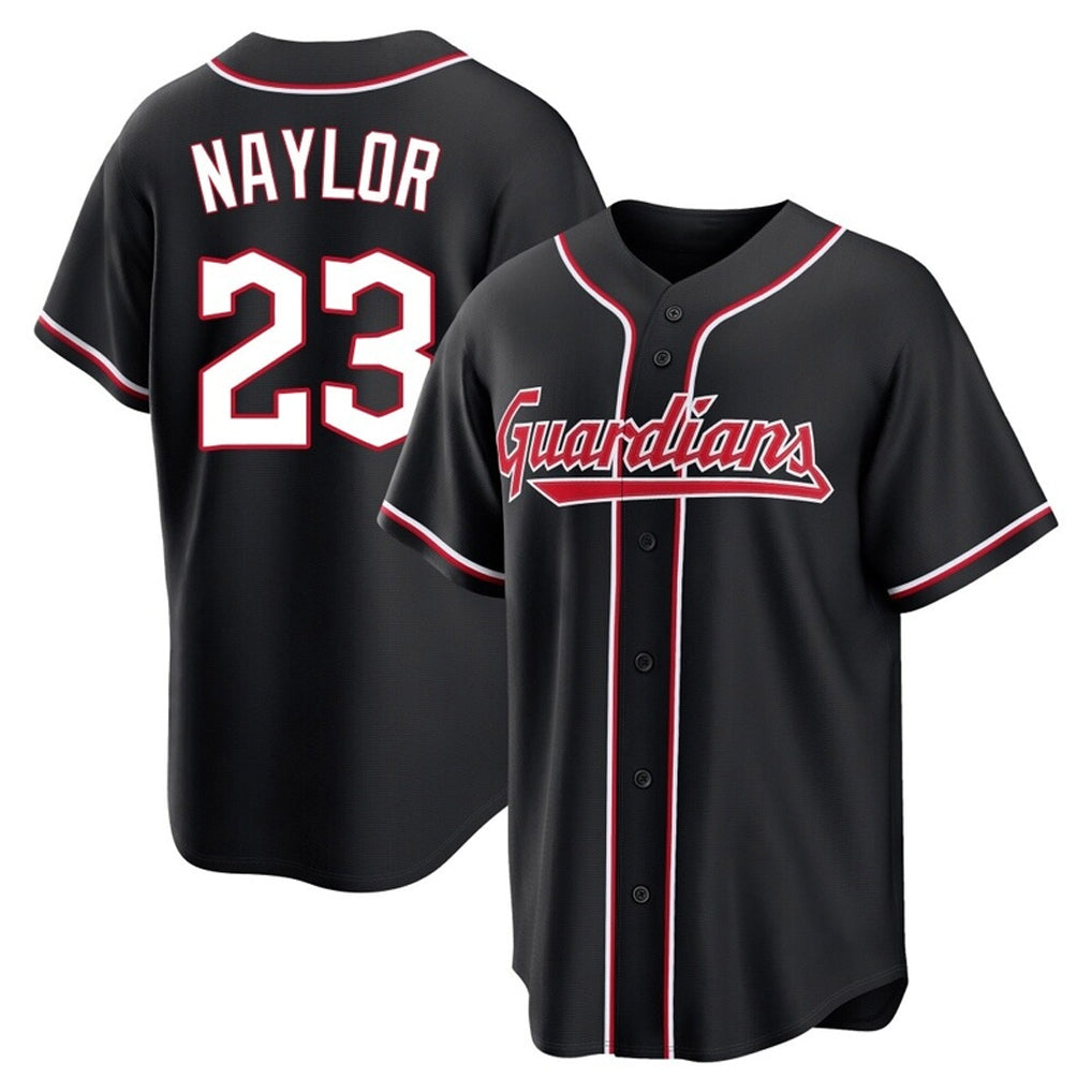 C.Guardians #23 Bo Naylor Player Black Fashion Out Home Game Hdoa Stitched Jerseys