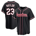 C.Guardians #23 Bo Naylor Player Black Fashion Out Home Game Hdoa Stitched Jerseys