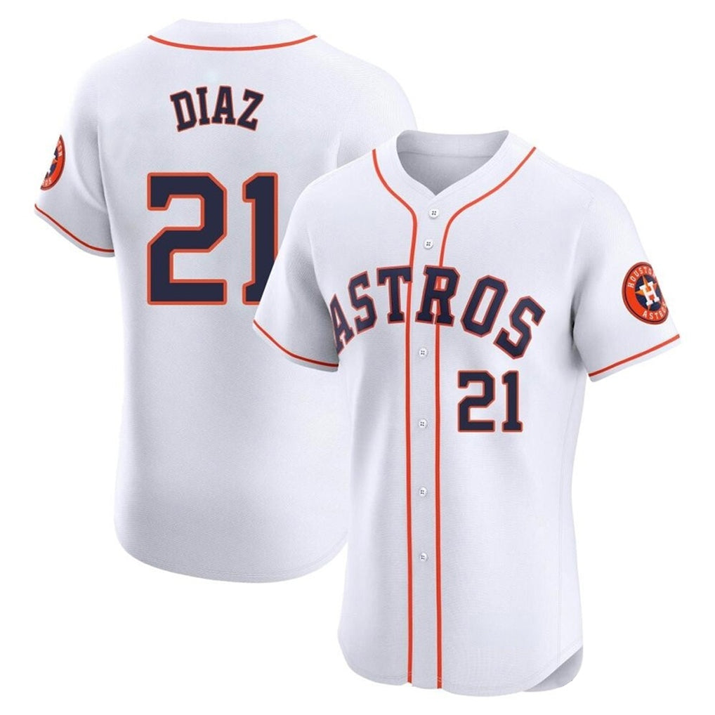 H.Astros #21 Yainer Diaz Player White Limited Elite Home Hdoa Stitched Jerseys