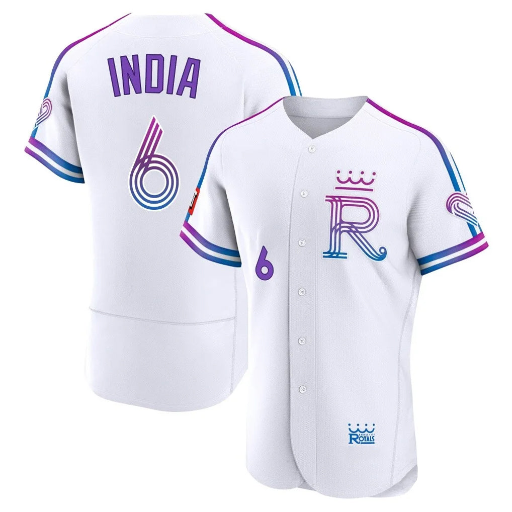 KC.Royals #6 Jonathan India Player White 2026 City Connect Limited Elite Home Hdoa Stitched Jerseys