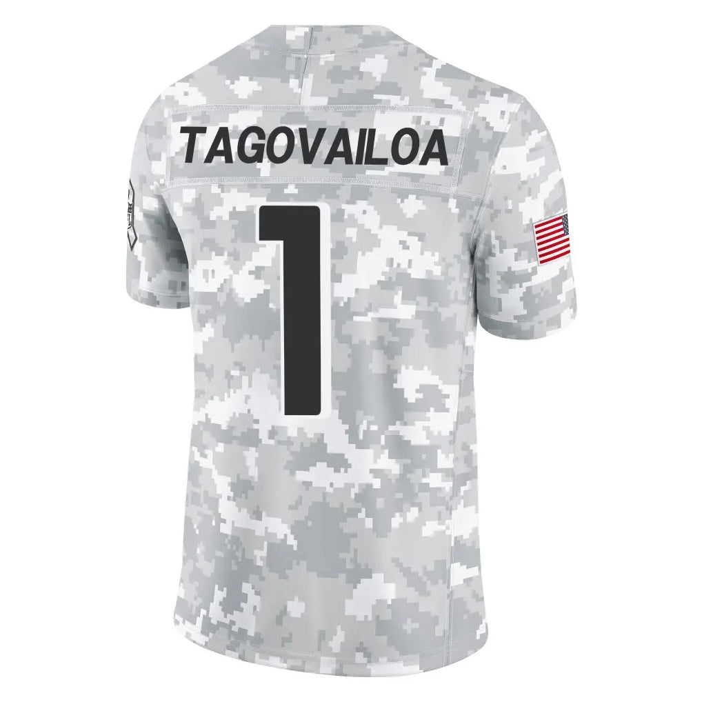 A.Falcons #1 Tua Tagovailoa Player Camo Salute to Service Limited Hdoa Stitched Jerseys