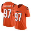 C.Bengals #97 Dexter Lawrence II Player Orange Vapor F.U.S.E. Limited Home Game Hdoa Stitched Jerseys