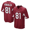 A.Cardinals #81 Travis Vokolek Player Cardinal Game Hdoa Stitched Jerseys