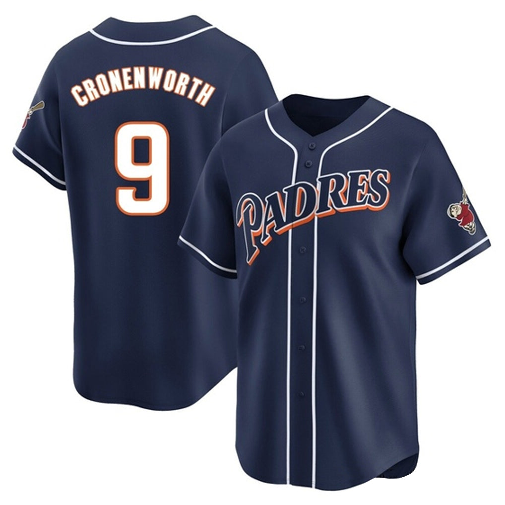 S.Diego Padres #9 Jake Cronenworth Player Navy Cooperstown Collection Limited Home Hdoa Stitched Jerseys