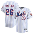 NY.Mets #26 Nolan McLean Player White Home Replica Hdoa Stitched Jerseys
