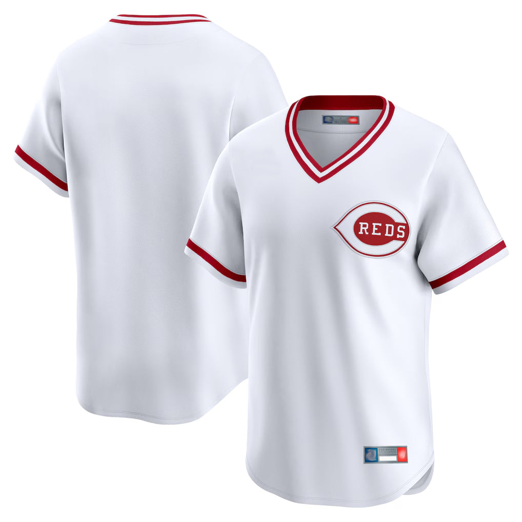 C.Reds ## Red Blank Player White Cooperstown Collection Limited T-shirt Home Hdoa Stitched Jerseys