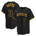C.Reds #3 Ke'Bryan Hayes Player Black Snake Skin City Home Hdoa Stitched Jerseys
