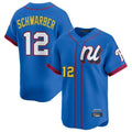 P.Phillies #12 Kyle Schwarber Player Blue National League All-star Game Limited Hdoa Stitched Jerseys