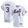 NY.Mets #3 Carson Benge Player White Home Replica Hdoa Stitched Jerseys
