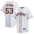 H.Astros #53 Cristian Javier Player White Home Game Hdoa Stitched Jerseys