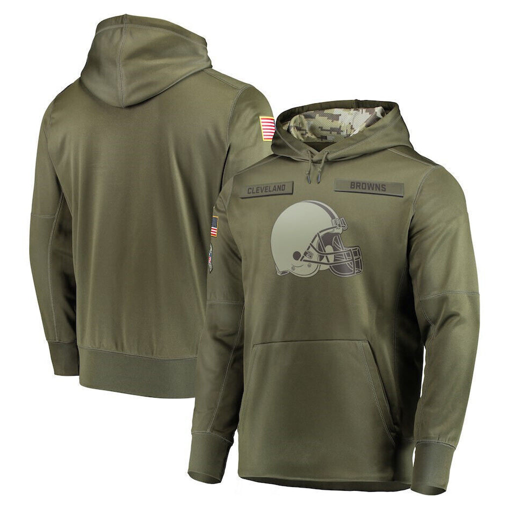 C.Browns ## Browns Blank Player Olive Salute to Service Pullover Hoodies Home Game Hdoa Stitched Jerseys