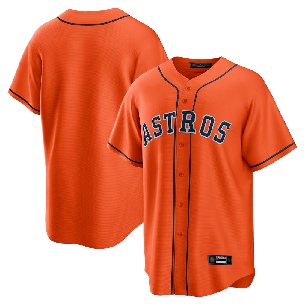 H.Astros ## Astros Blank Player Orange Home Game Hdoa Stitched Jerseys