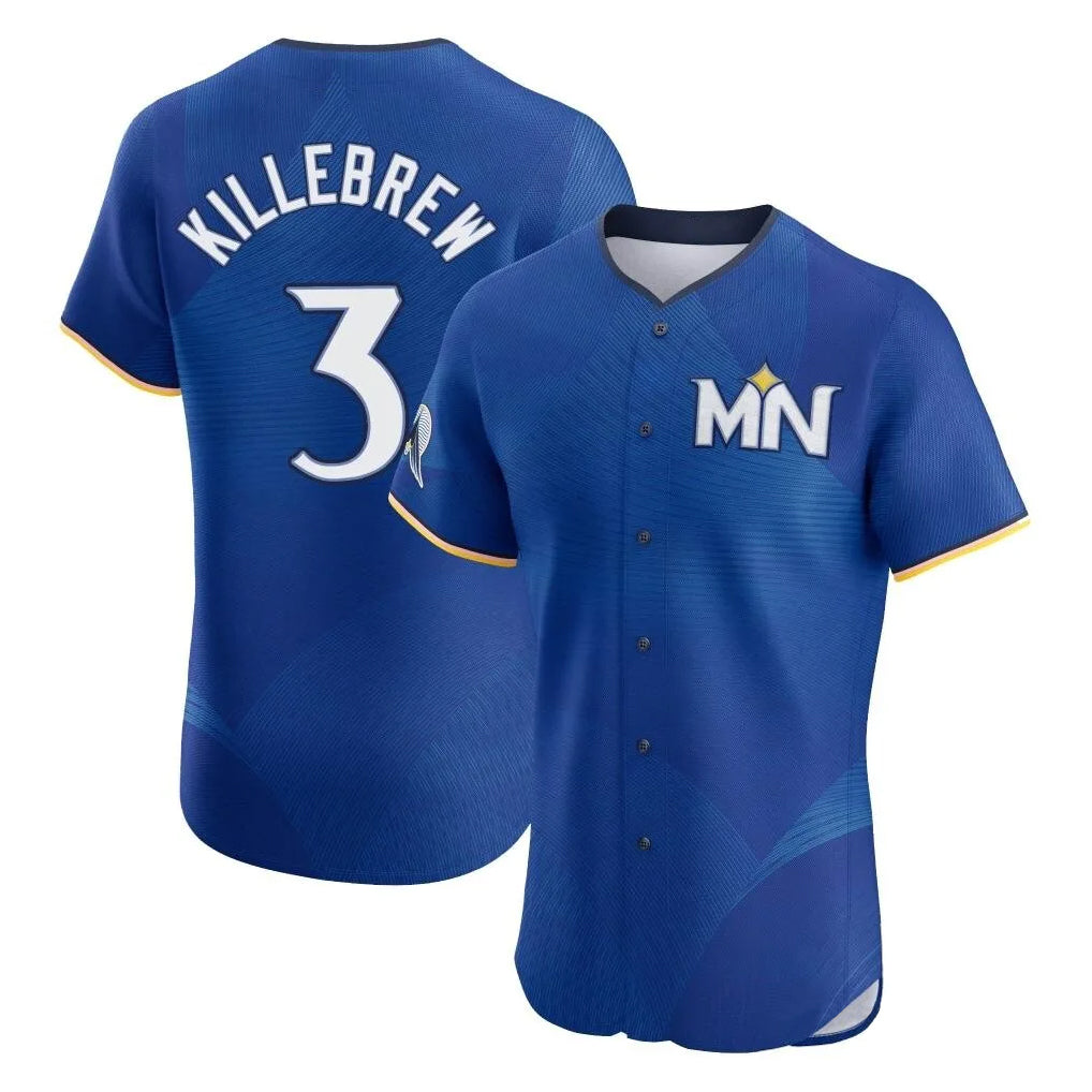 M.Twins #3 Harmon Killebrew Player Royal City Connect Limited Elite Home Hdoa Stitched Jerseys