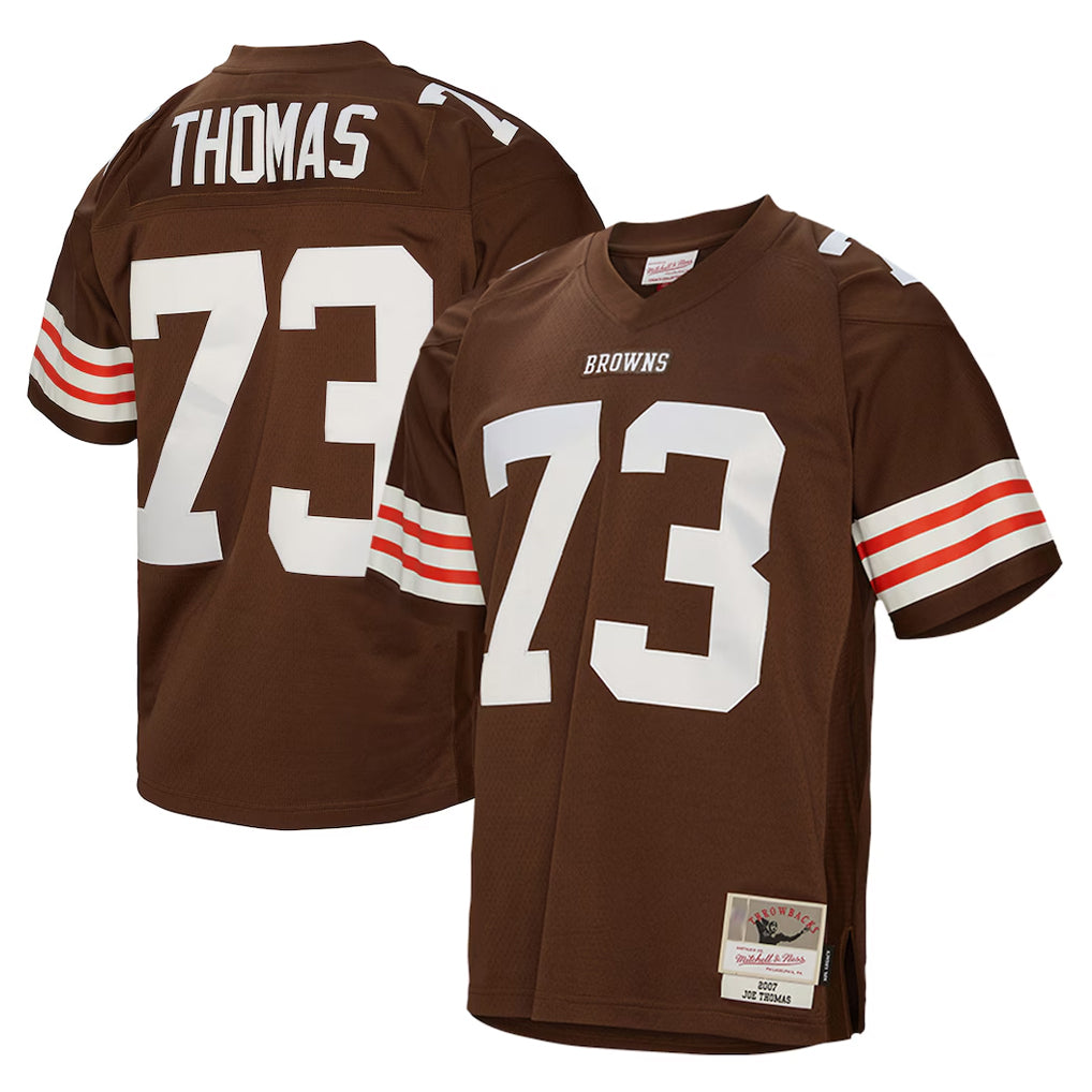 C.Browns #73 Joe Thomas Player Brown Mitchell & Ness 1963 Throwback Hdoa Stitched Jerseys
