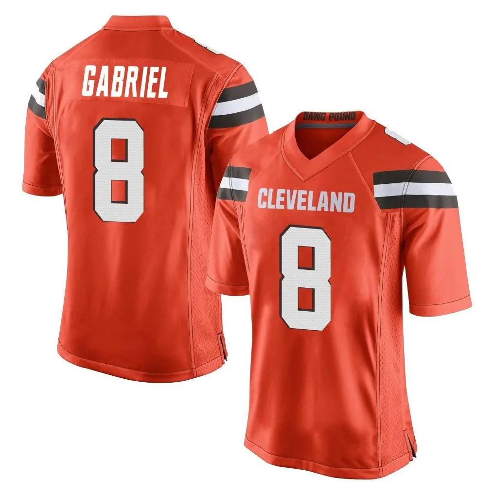 C.Browns #8 Dillon Gabriel Player Orange Home Game Hdoa Stitched Jerseys