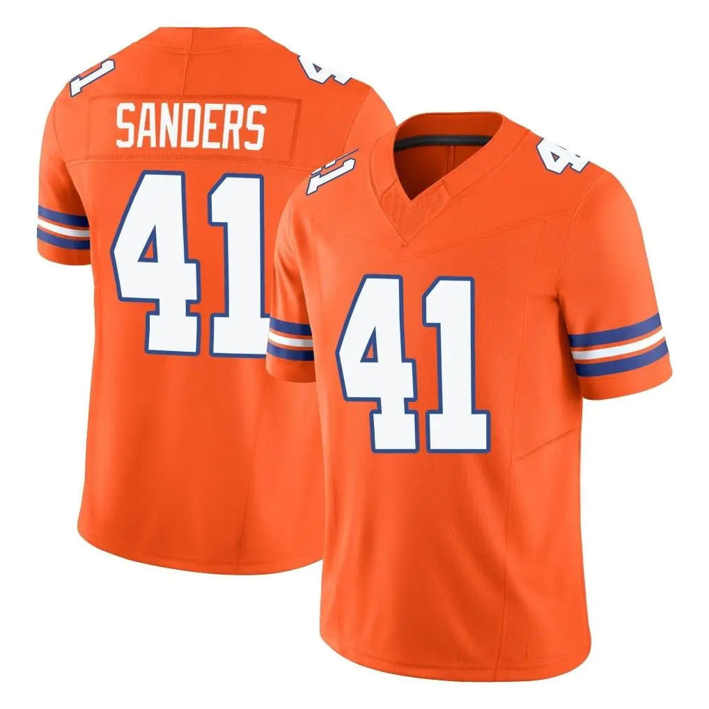 D.Broncos #41 Drew Sanders Player Orange Limited Alternate Vapor F.U.S.E. Throwback Game Hdoa Stitched Jerseys