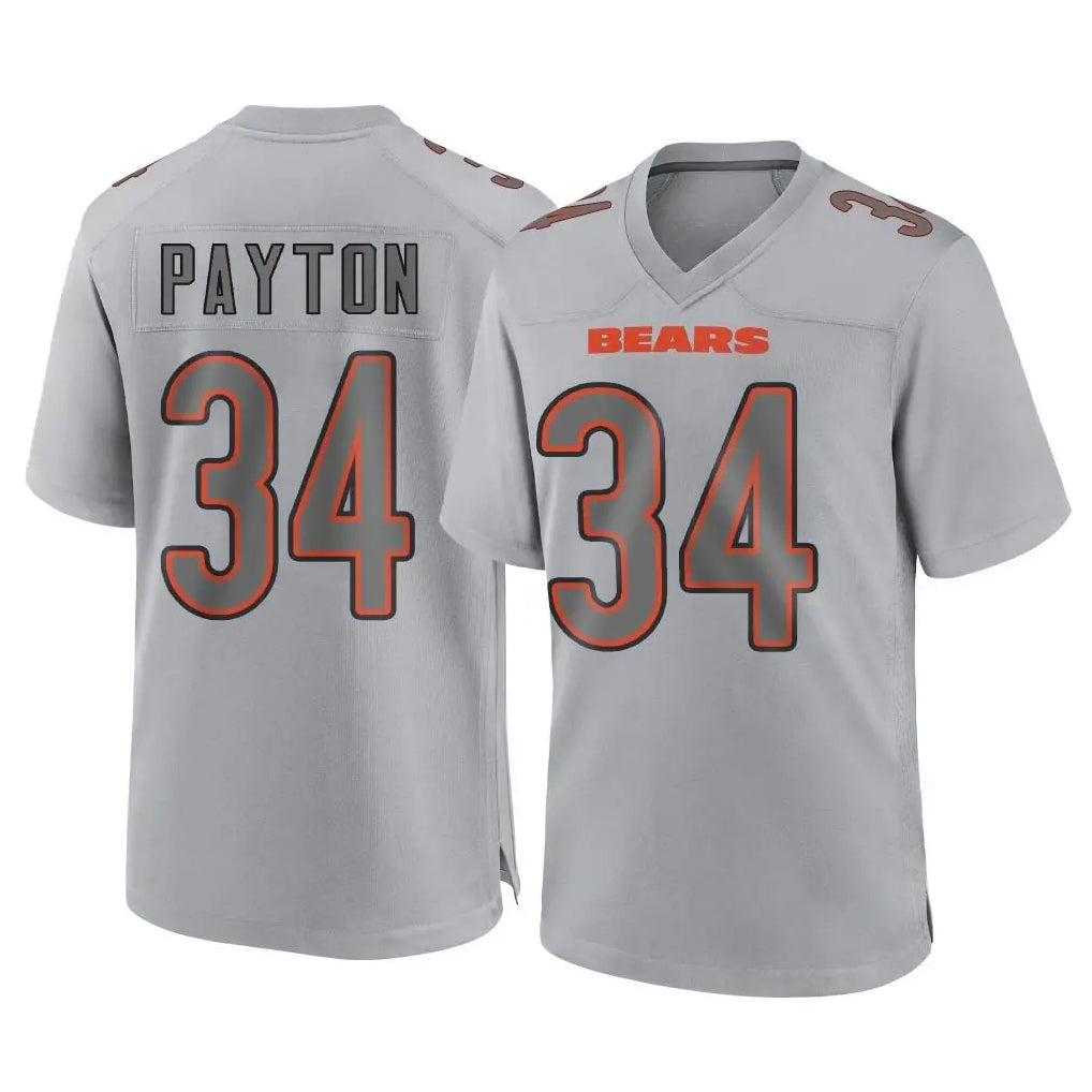 C.Bears #34 Walter Payton Player Gray Atmosphere Fashion Game Hdoa Stitched Jerseys