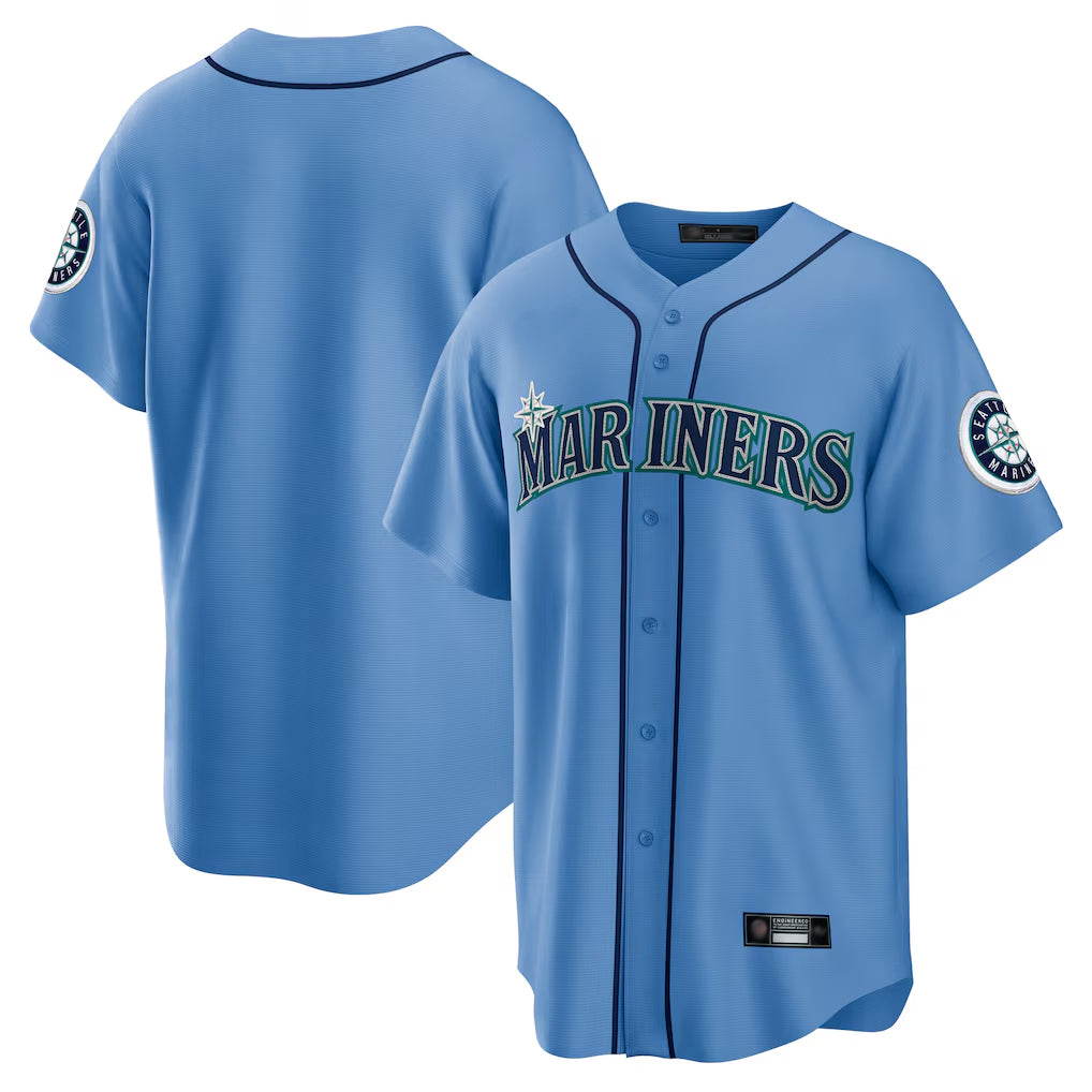 S.Mariners ## Mariners Blank Player Light Blue Home Limited Hdoa Stitched Jerseys
