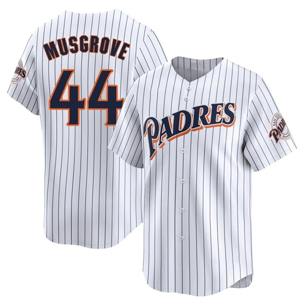 S.Diego Padres #44 Joe Musgrove Player White Cooperstown Collection Limited Home Hdoa Stitched Jerseys