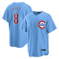 C.Cubs #8 Ian Happ Player Light Blue Home Game Hdoa Stitched Jerseys