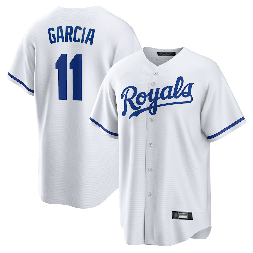 KC.Royals #11 Maikel Garcia Player White Home Game Hdoa Stitched Jerseys