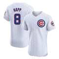 C.Cubs #8 Ian Happ Player White Limited Elite Home Game Hdoa Stitched Jerseys