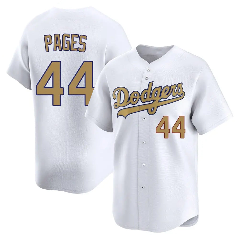 LA.Dodgers #44 Andy Pages Player Gold Collection Limited Home Hdoa Stitched Jerseys
