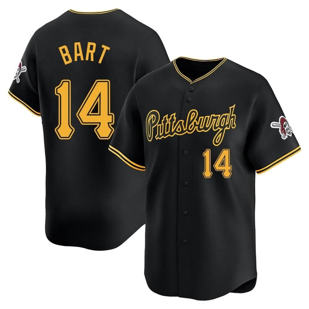 P.Pirates #14 Joey Bart Player Black Alt Home Limited Hdoa Stitched Jerseys