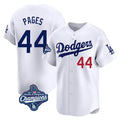 LA.Dodgers #44 Andy Pages Player White World Series Meet Limited Home Hdoa Stitched Jerseys
