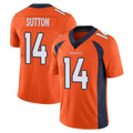 D.Broncos #14 Courtland Sutton Player Orange Color Vapor Untouchable Limited Game Hdoa Stitched Jerseys