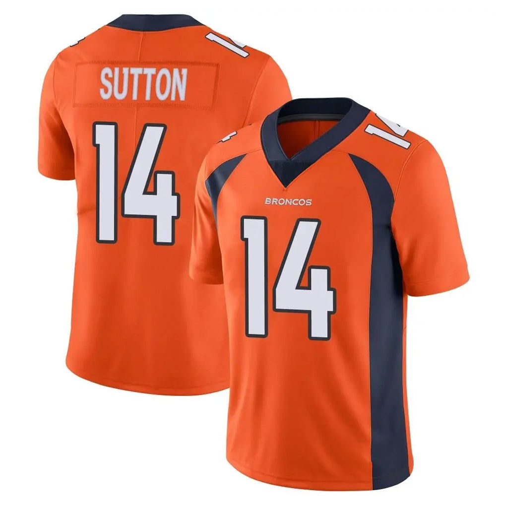 D.Broncos #14 Courtland Sutton Player Orange Color Vapor Untouchable Limited Game Hdoa Stitched Jerseys