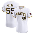 P.Pirates #55 Jason Delay Player White Home Limited Elite Hdoa Stitched Jerseys
