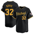 P.Pirates #32 Henry Davis Player Black Alt Home Limited Hdoa Stitched Jerseys
